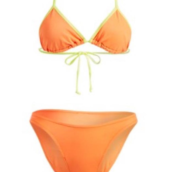 NWT Rodan Swimwear Orange and Neon yellow - Picture 1 of 3